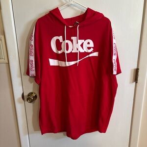 Rue21 Red Hoodie with White Coke Logo